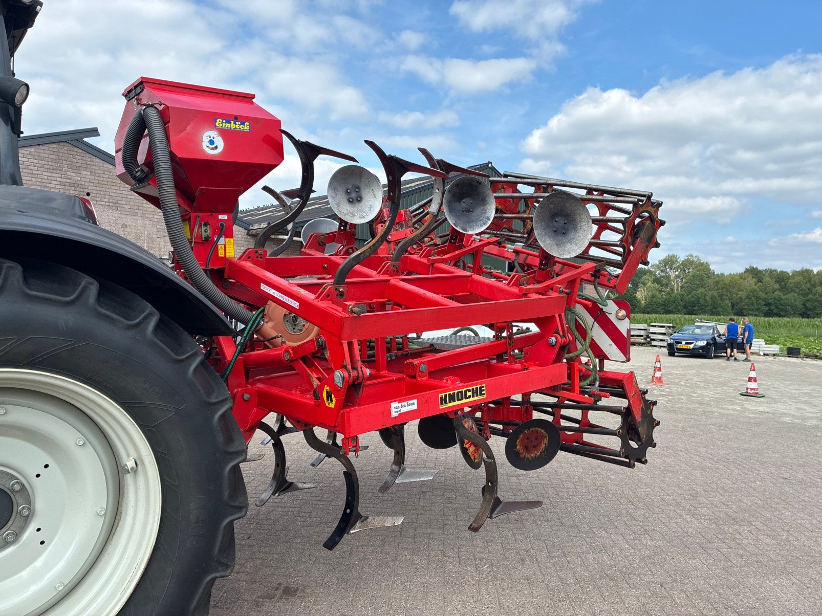 Knoche, vleugelschaar cultivator (smaragd), Ophalen, Grondbewerking