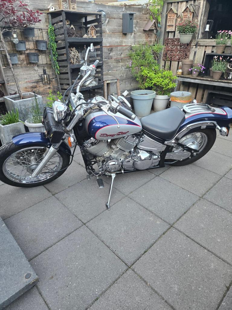 Yamaha Dragstar 650 uit 1997 - Klassieke Chopper, 2 cilinders, Sportuitlaat, Chopper, Gebruikt