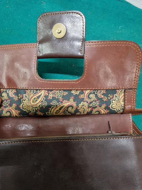 -	schoudertas la borsa bruin leer, Ophalen of Verzenden, 'T Olde Gre-j, Info@toldegrej.nl, Endepoelstraat 20f Didam