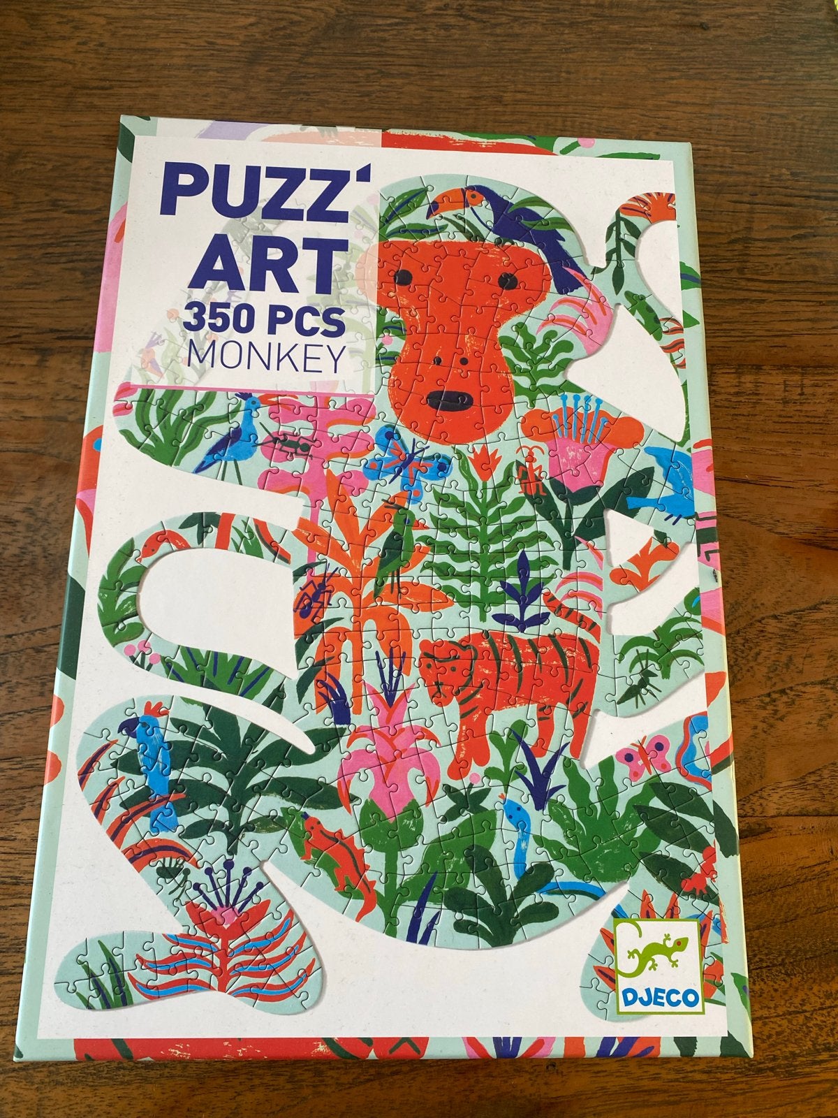 Djeco Puzz'Art Monkey 350 stukjes, Ophalen of Verzenden, Meer dan 50 stukjes, Zo goed als nieuw, 6 jaar of ouder