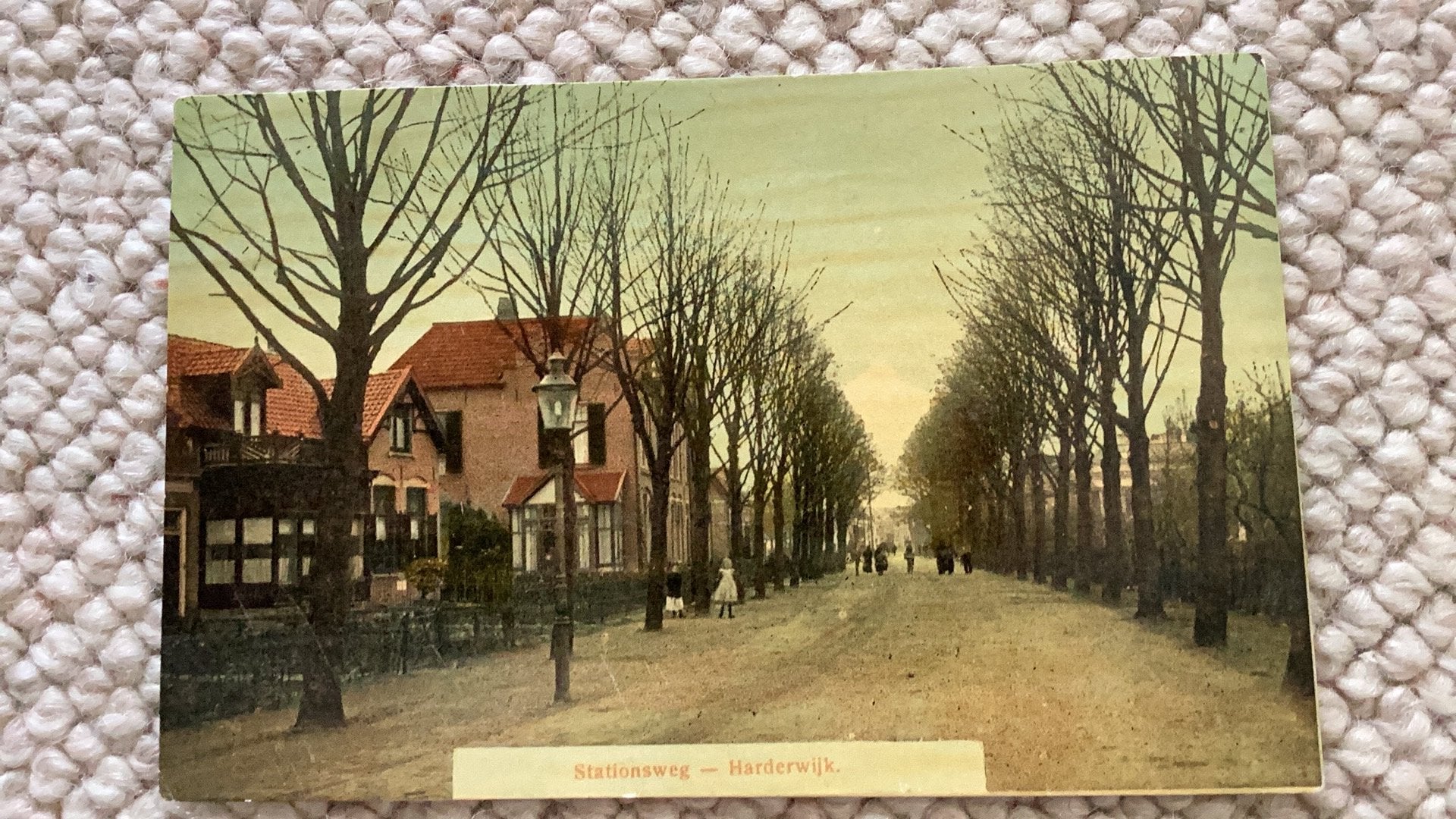 Ansichtkaart Harderwijk Stationsweg 1915. 987, Verzamelen, Ansichtkaarten | Nederland, Ophalen of Verzenden, Voor 1920, Gelopen