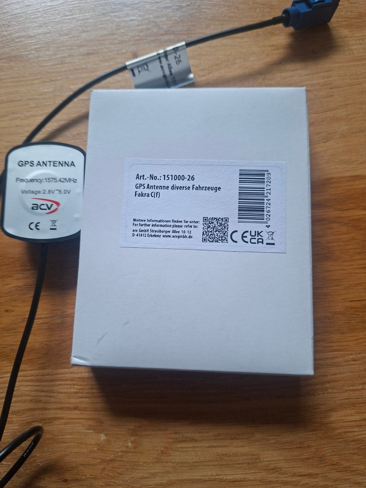 ACV GPS Antenne diverse voertuigen Fakra (f), Ophalen of Verzenden, Nieuw