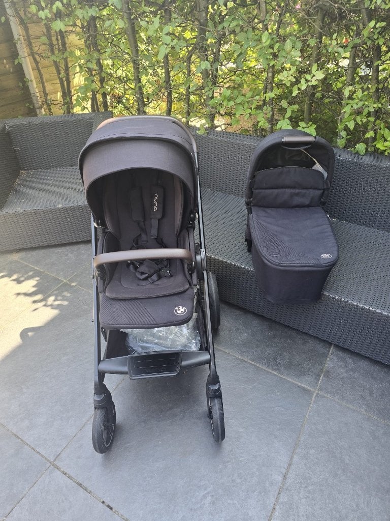 Nuna Kinderwagen 2 in 1 MIXX next BMW Element, Zo goed als nieuw, Combiwagen, Verstelbare duwstang, Ophalen