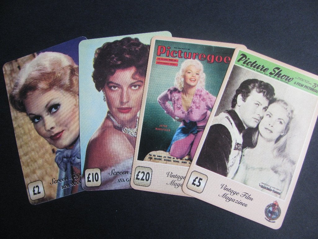 4 X Film Telefoonkaart / Phonecard - o.a Ava Gardner, Verzenden, Buitenland