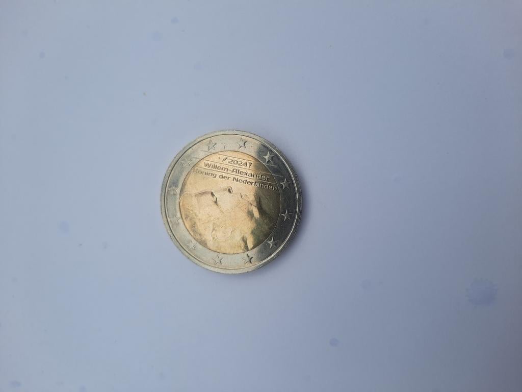 2 Euro munt Willem-Alexander Koning der Nederlanden 2024, Ophalen of Verzenden, Overige landen, 2 euro, Losse munt