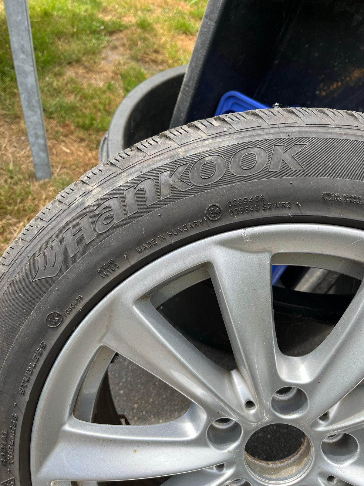 BMW 5 serie F11 17 inch velgen met Hankook winterbanden, Auto-onderdelen, Ophalen, Gebruikt, Banden en Velgen, 17 inch