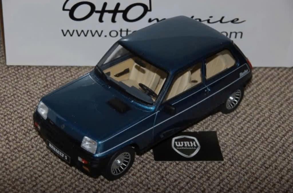 1:12 RENAULT 5 ALPINE TURBO blue Otto mobile G054 in box WRH, Hobby en Vrije tijd, Modelauto's | 1:5 tot 1:12, Verzenden, Zo goed als nieuw