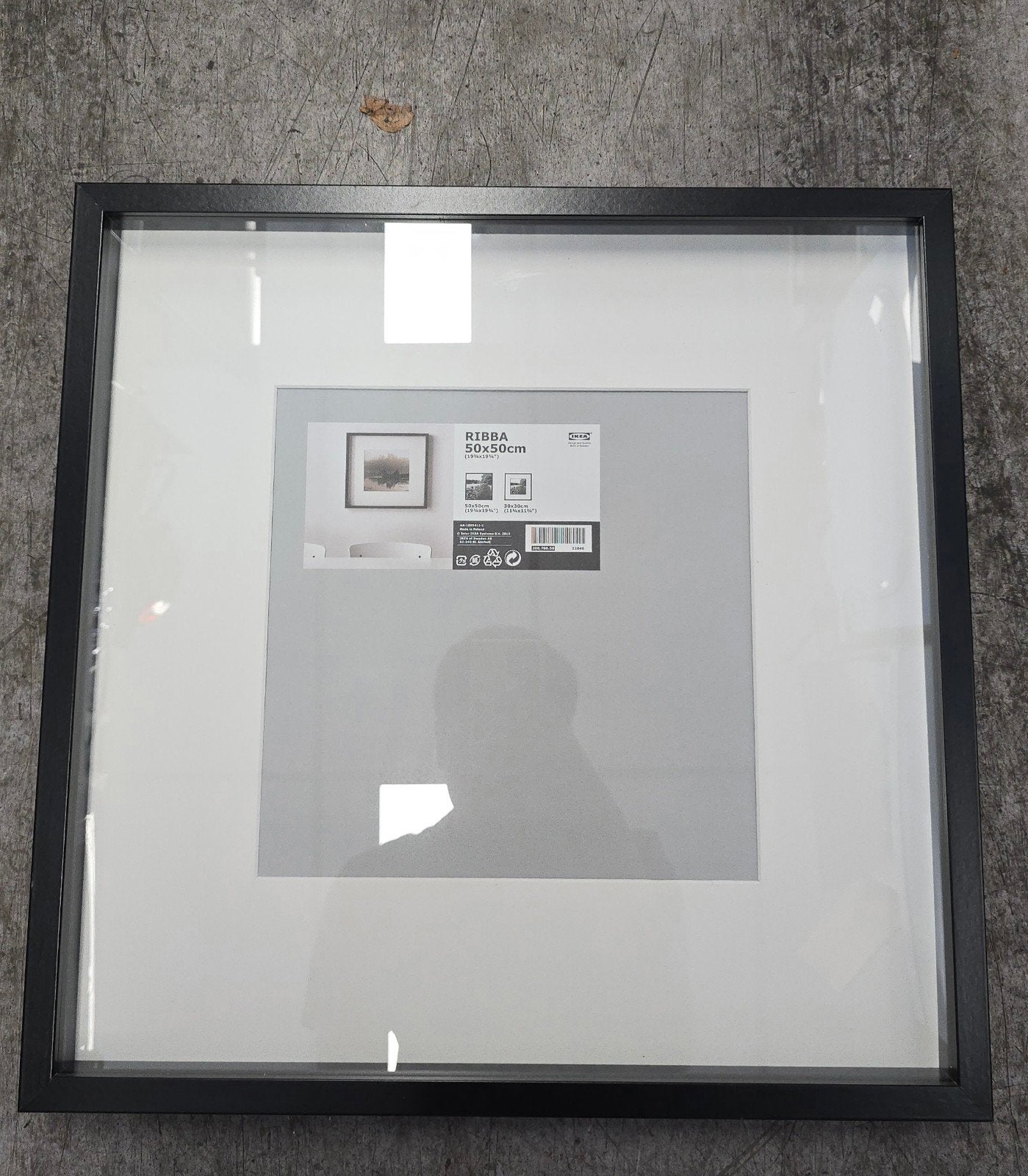 Nieuwe IKEA Ribba Fotolijst 50x50 cm (7 stuks beschikbaar), Nieuw, Ophalen of Verzenden, Zwart, Fotolijst