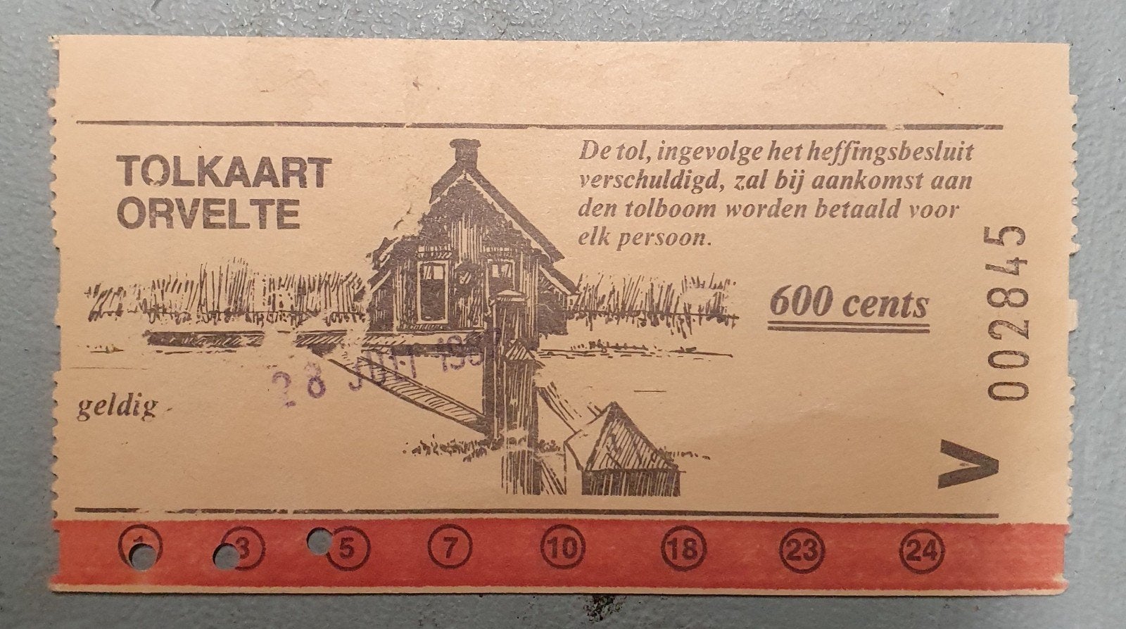 Zeldzame Tolkaart Orvelte DLG Verzekeringen, Ophalen of Verzenden, Gebruikt