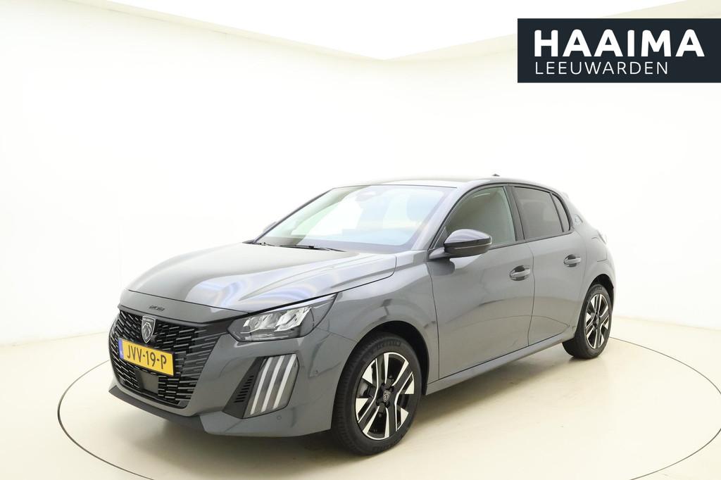 Peugeot e-208 EV Allure Avantage 51 kWh 3-Fasen l 360 Camera, Gebruikt, 156 pk, Leder en Stof, Parkeersensor