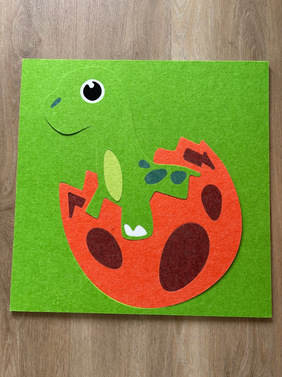 Vilten dinosaurus puzzel 60x60cm, Ophalen, Nieuw