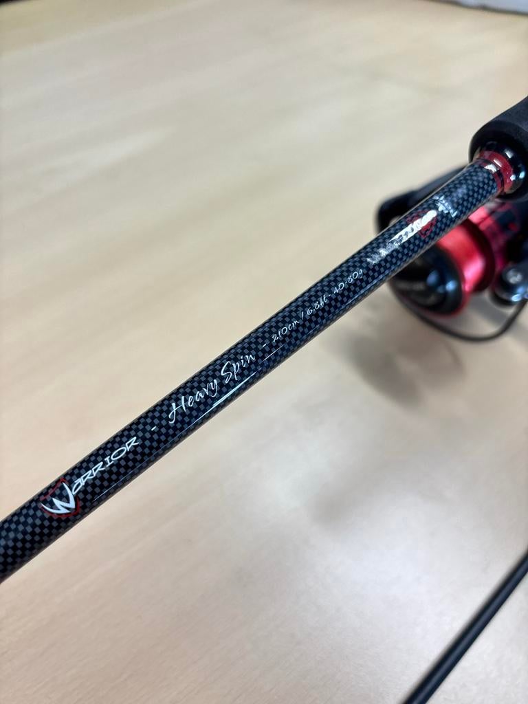 Fox Rage Warrior Heavy Spin Hengel - 210cm 40-80g, Ophalen of Verzenden, Zo goed als nieuw, Werphengel