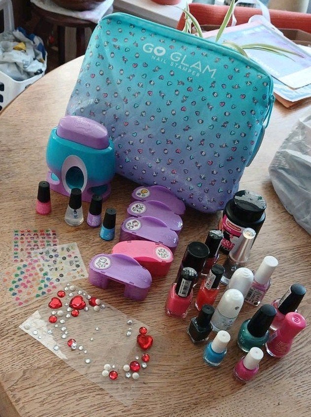 Kinder nagellak set Go Glam, met veel nagellak, Ophalen of Verzenden, Gebruikt, Jongen of Meisje
