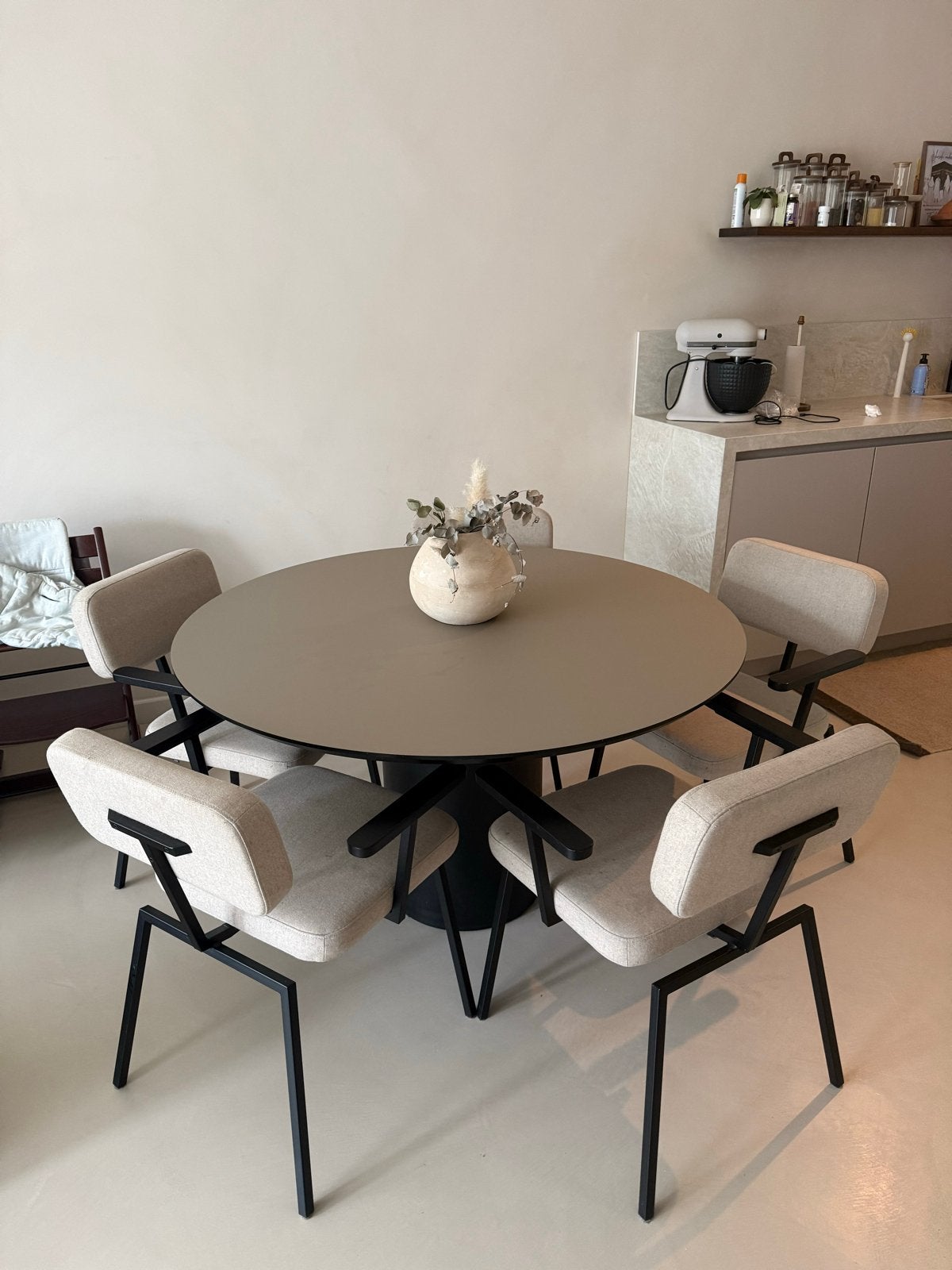 Arpha Fenix Tafel Arizona - Rond Design Eettafel 140cm, Huis en Inrichting, Tafels | Eettafels, Overige materialen, Gebruikt, 100 tot 150 cm