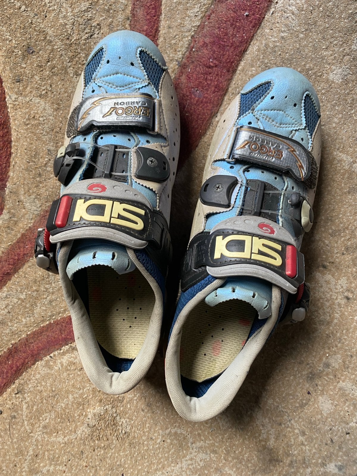 GRATIS Sidi Ergo Carbon raceschoenen - Maat 43, Fietsen en Brommers, Ophalen, Gebruikt, Heren, Schoenen