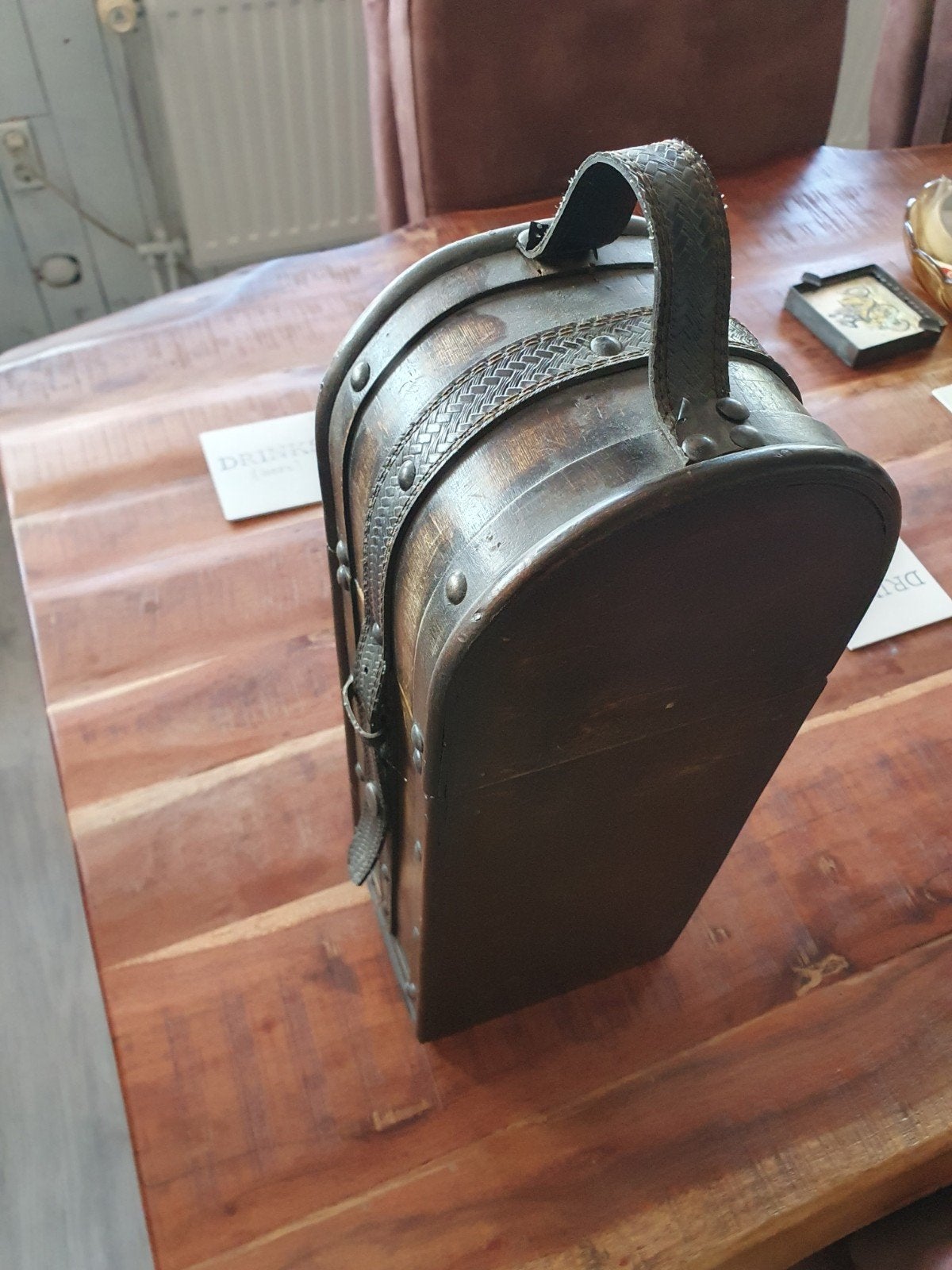 Drank koffer wijn koffer vintage, Sieraden, Tassen en Uiterlijk, Koffers, Ophalen, Zo goed als nieuw