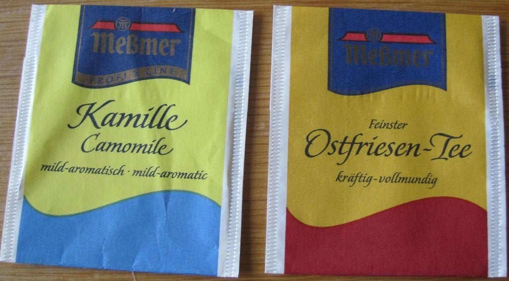 Twee theezakjes van Messmer - kamille - Ostfriesen tee, Hobby en Vrije tijd, Verzenden, Theezakje(s)