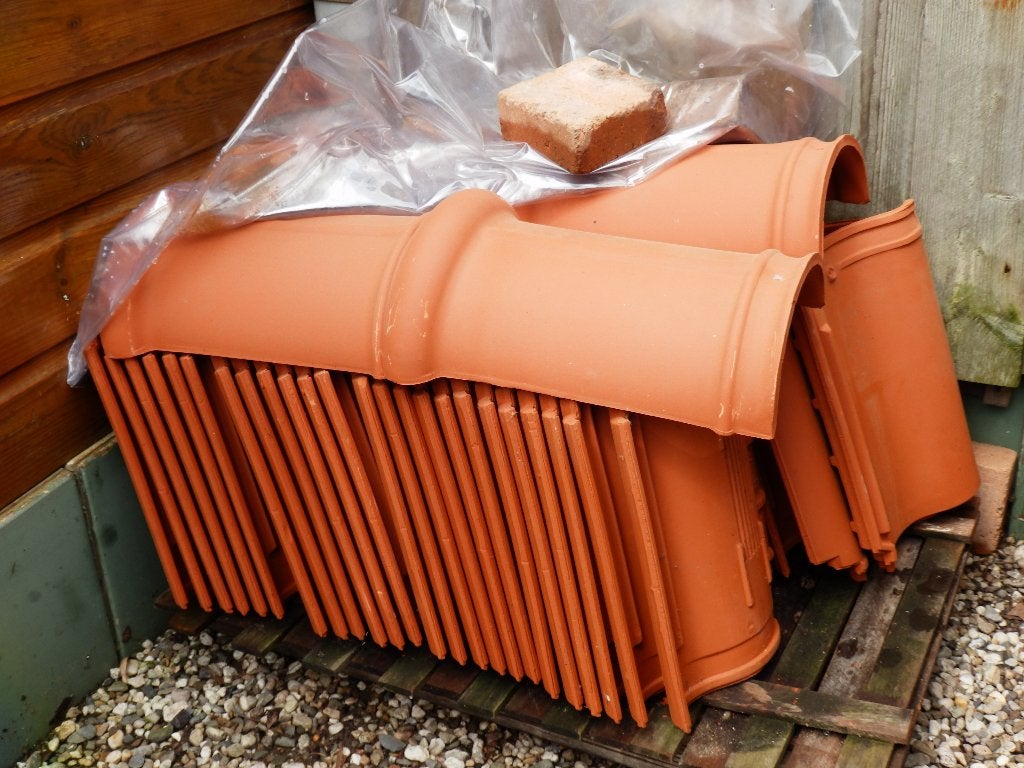 Dak-Pannen   NIEUW., Ophalen, Steen of Klei, Nieuw, 15 m² of meer