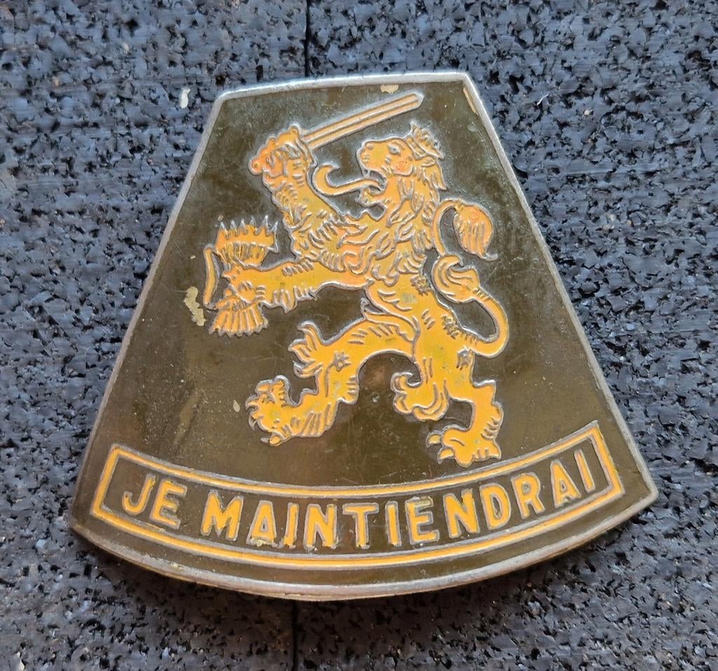 KNIL mouwschild Je Maintiendrai Nederlands Indië, Verzamelen, Ophalen of Verzenden