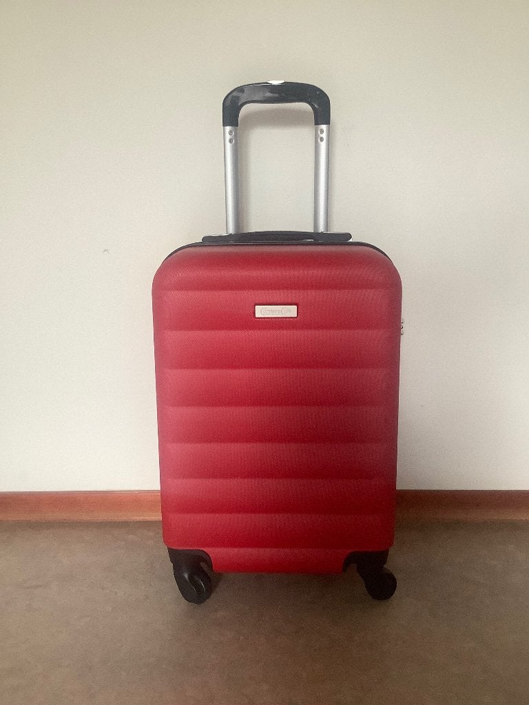 Carrière reiskoffer handbagage reistrolley spinner koffer, 50 tot 60 cm, Hard kunststof, Zo goed als nieuw, 35 tot 45 cm