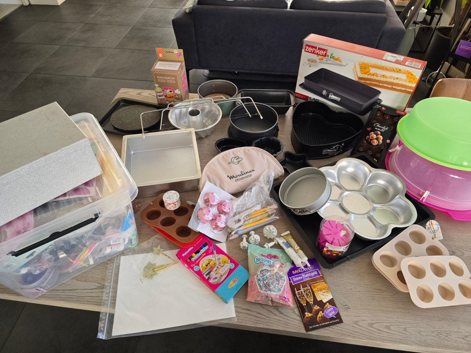 Groot Bakpakket: Bakvormen, Decoratie & Meer!, Ophalen, Gebruikt, Taarten of Cupcakes, Bakvorm