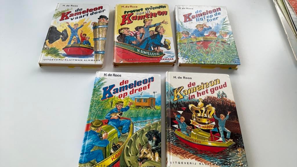 H. De Roos, 5 kameleonboeken 1e druk, Boeken, Ophalen of Verzenden, Gelezen
