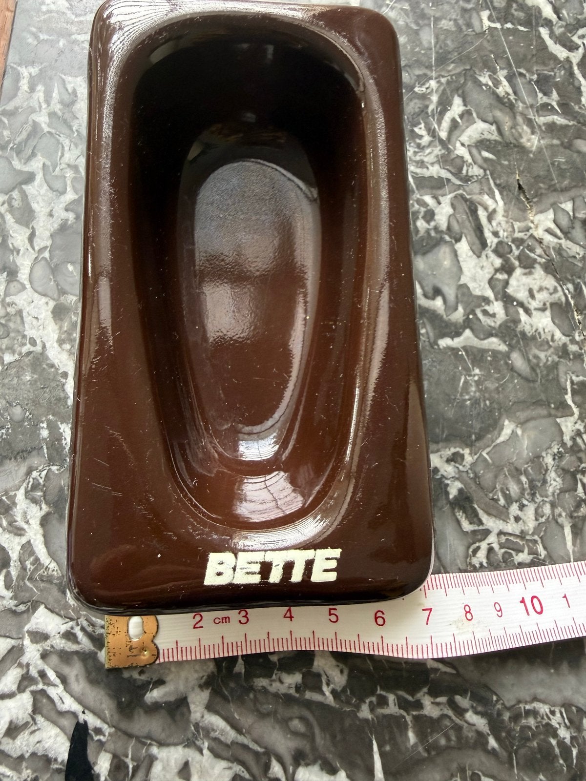 Bette Miniatuur Ligbad - Bruin Glanzend (Jaren '70-'80), Ophalen of Verzenden