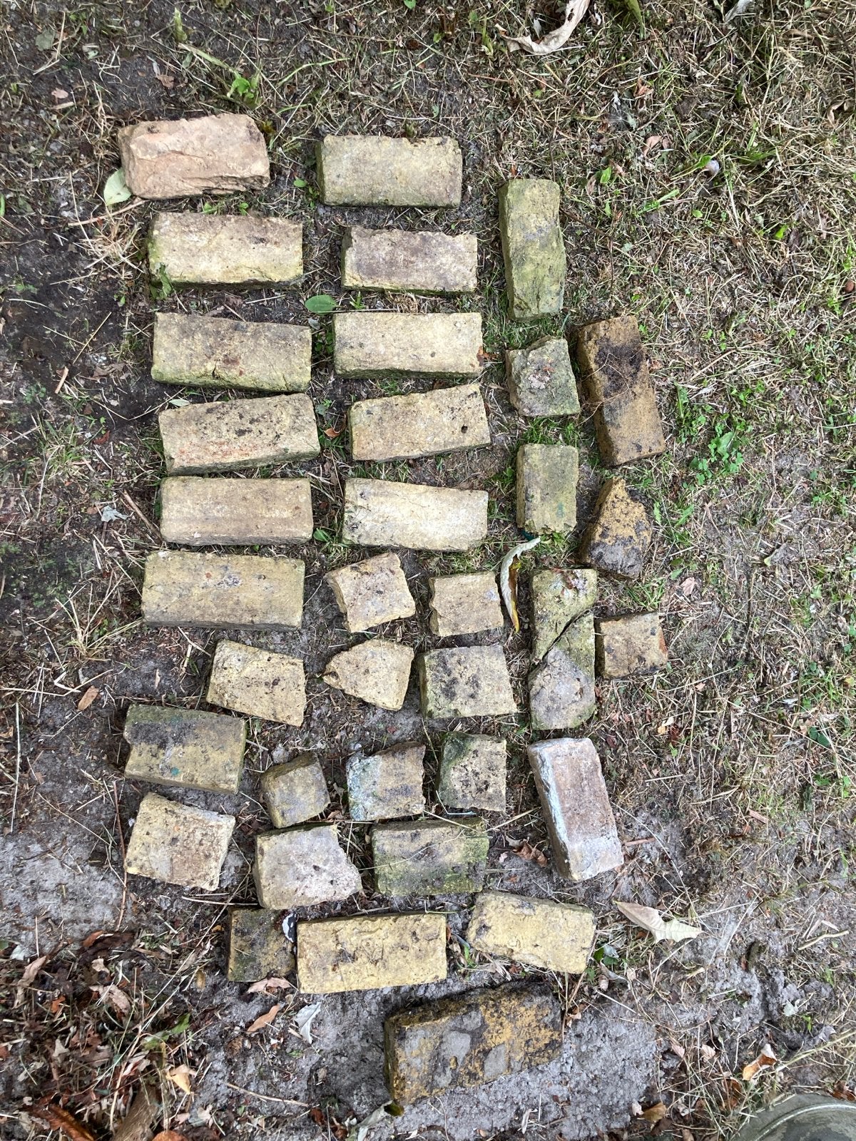 Zaanse “geeltjes” assorti bakstenen, Ophalen, Gebruikt, Bakstenen