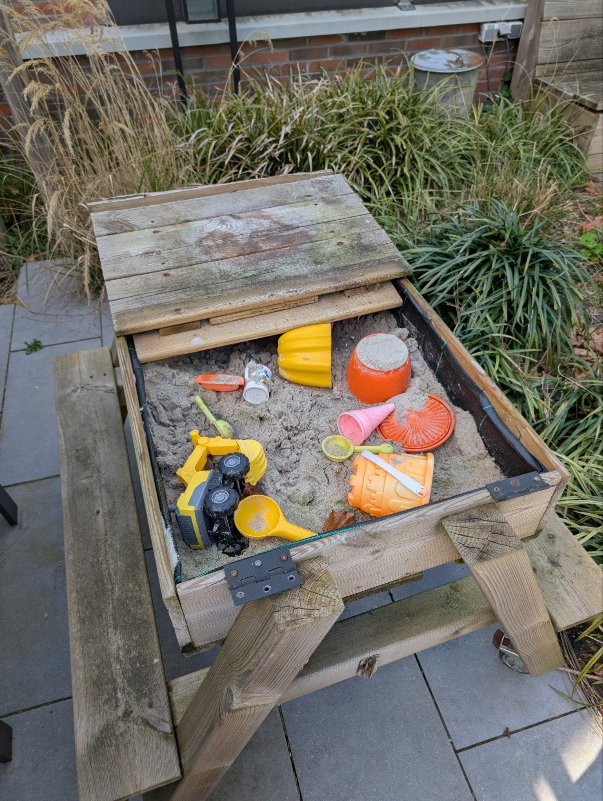 zandtafel picknick, Ophalen, Gebruikt