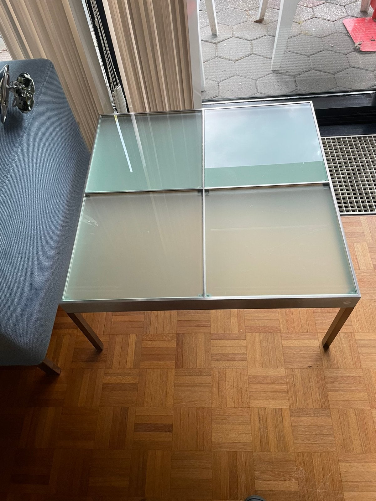 Design-vintage salontafels, Huis en Inrichting, Ophalen, Rond, 50 tot 100 cm, Glas