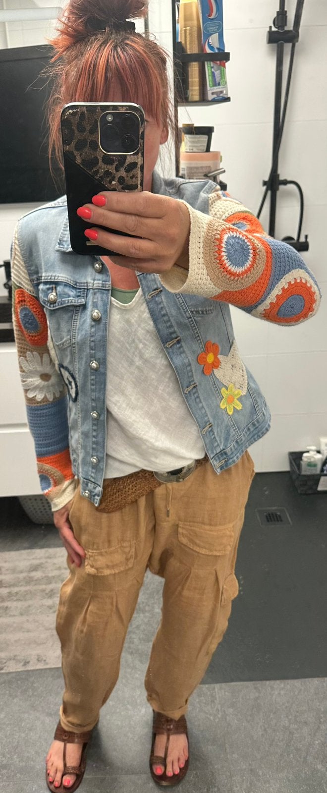 Prachtige camelkleurige linnen baggy broek kan tm maat 42, Ophalen of Verzenden, Zo goed als nieuw, Maat 42/44 (L), Lang