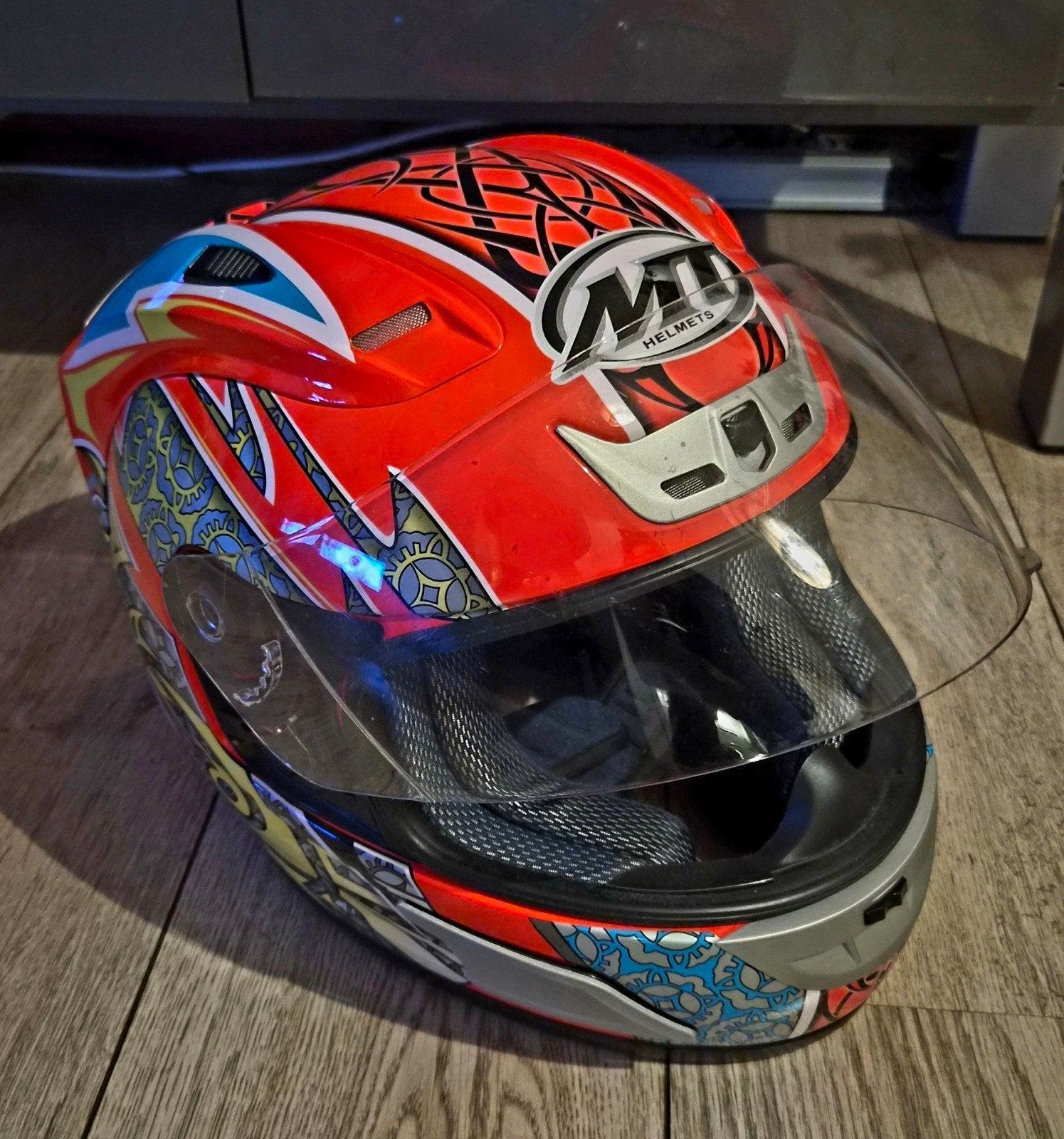 Brommer/Motor Helm MT Helmets Thunder RR MAAT L, Motoren, Overige merken, XL, Ophalen of Verzenden, Integraalhelm