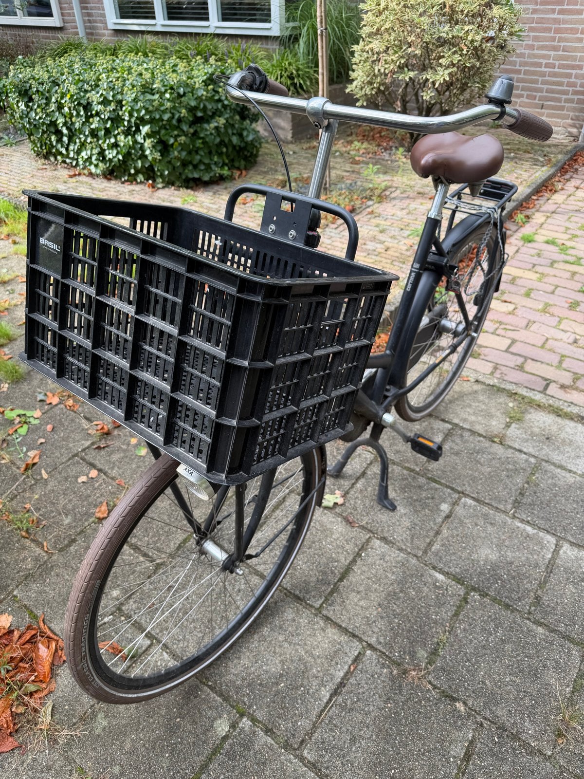 Cortina damesfiets met krat, Terugtraprem, Versnellingen, Ophalen, Overige merken