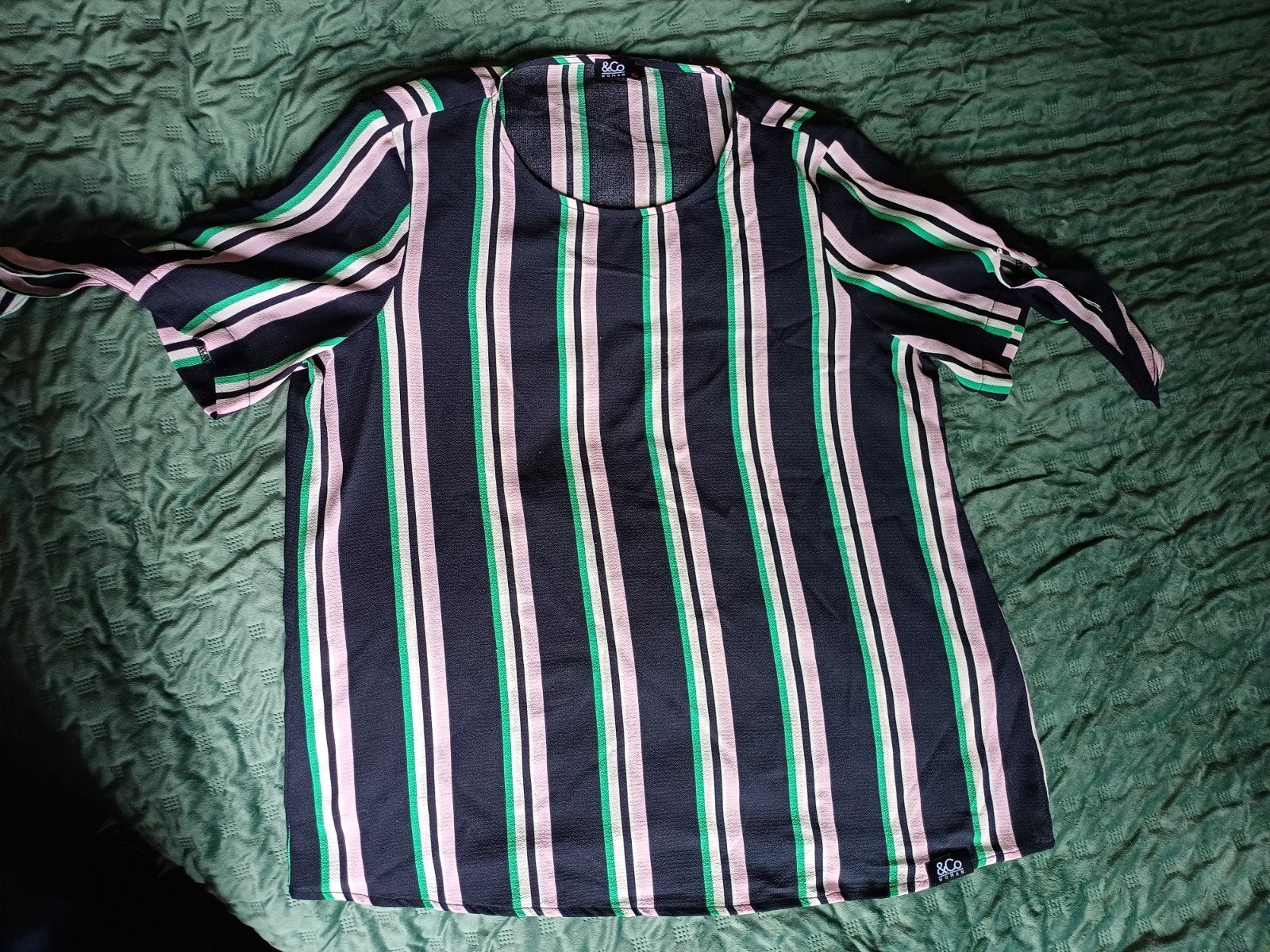 Shirt women & co maat XL, Meerkleurig, Maat 46/48 (XL) of groter, Ophalen of Verzenden, Korte mouw