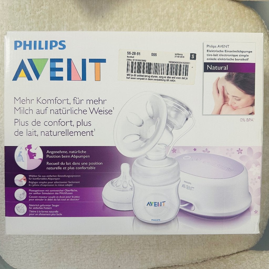Philips Avent SCF332/01 elektrische borstkolf – met doos, Ophalen, Gebruikt, Borstkolf, Philips Avent