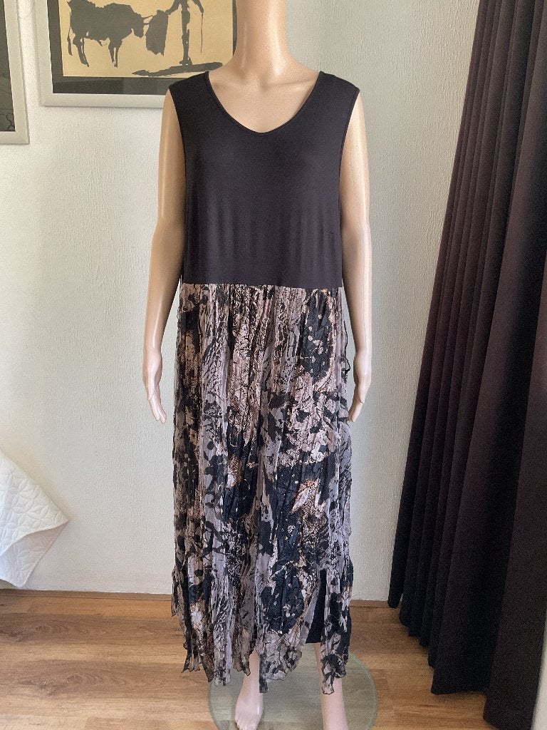 DORIS STREICH-NIEUW-PRACHTIGE LANGE ZOMERJURK-ZWART-MAAT 46, Maat 46/48 (XL) of groter, Nieuw, Ophalen of Verzenden, Onder de knie
