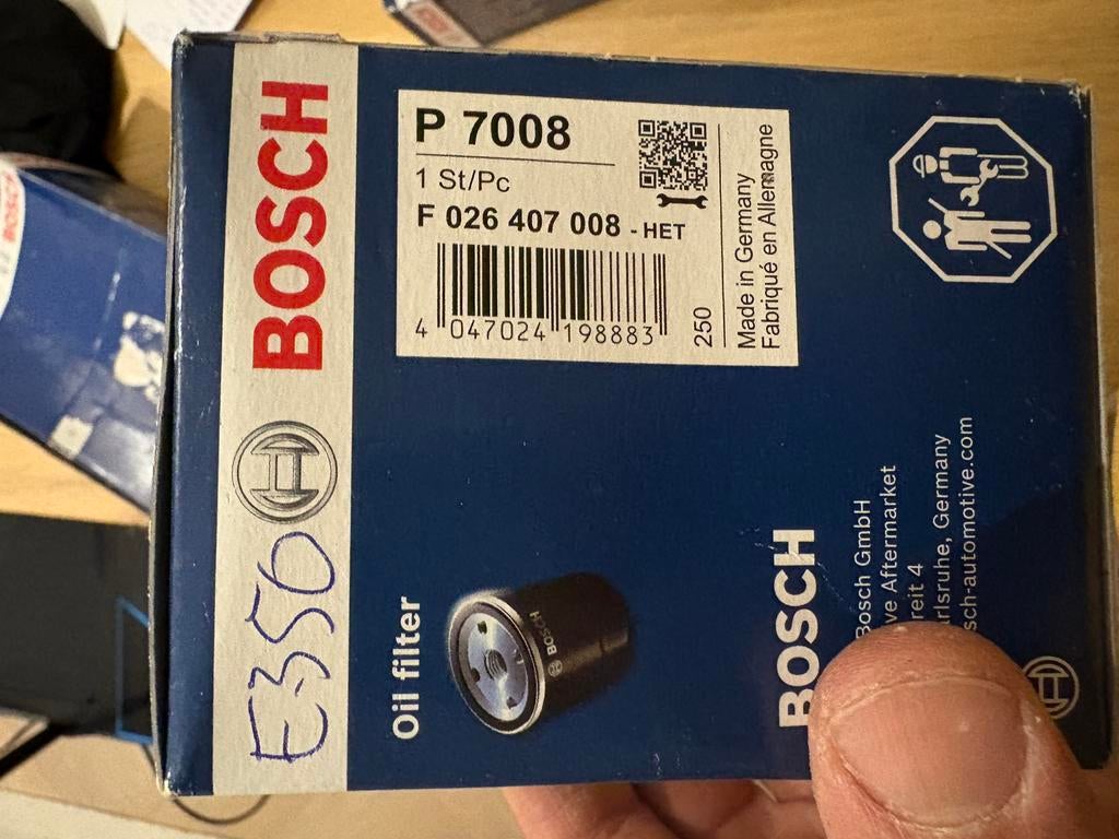 BOSCH Mercedes Oliefilter > F 026 407 008, Ophalen of Verzenden, Nieuw