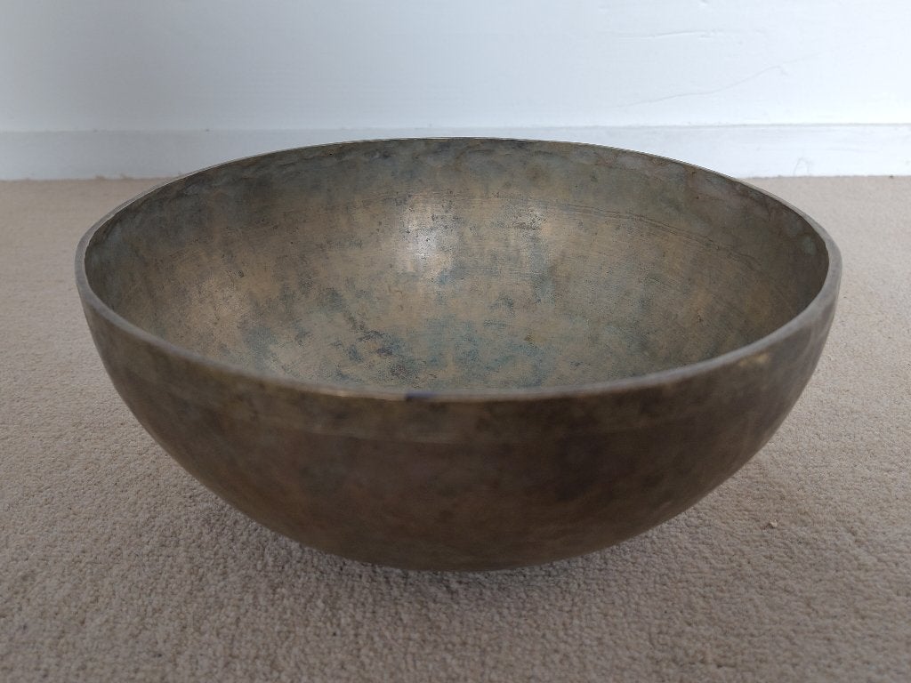 Oude Tibetaanse Jambati klankschaal G+2, 25,8 cm, Ophalen of Verzenden, Gebruikt, Melodische percussie