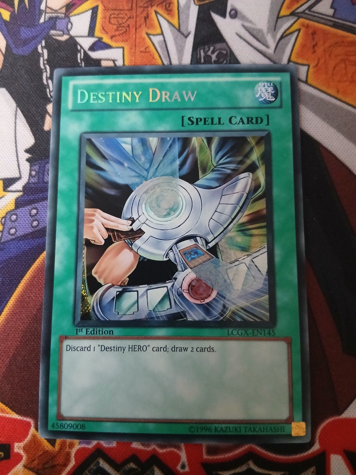 Destiny Draw - Secret Rare LCGX - Yu-Gi-Oh, Hobby en Vrije tijd, Verzamelkaartspellen | Yu-gi-Oh!, Ophalen of Verzenden, Zo goed als nieuw