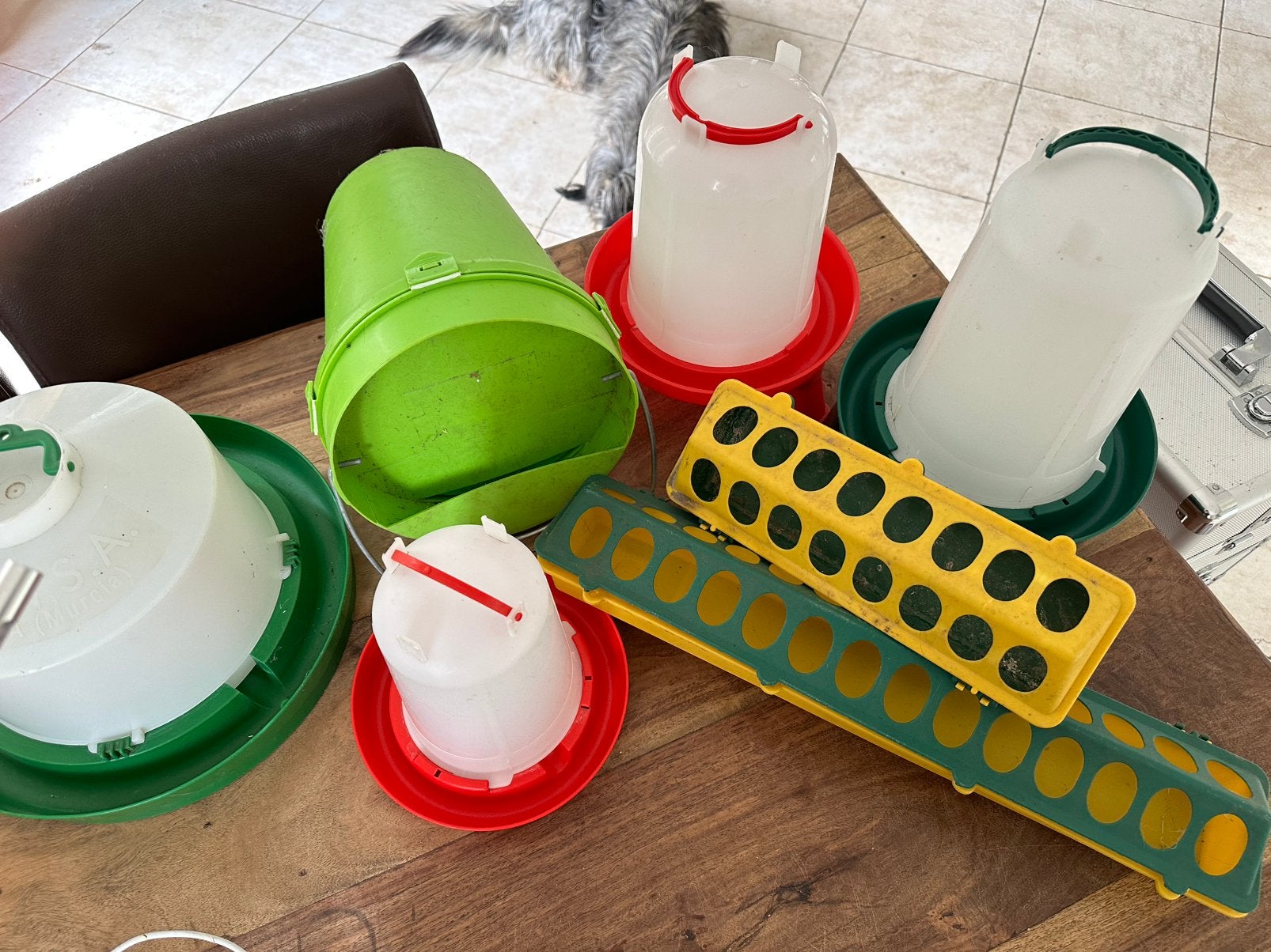 Kippen waterbakken voerbakken, Ophalen of Verzenden, Zo goed als nieuw, Drinken en Voederen