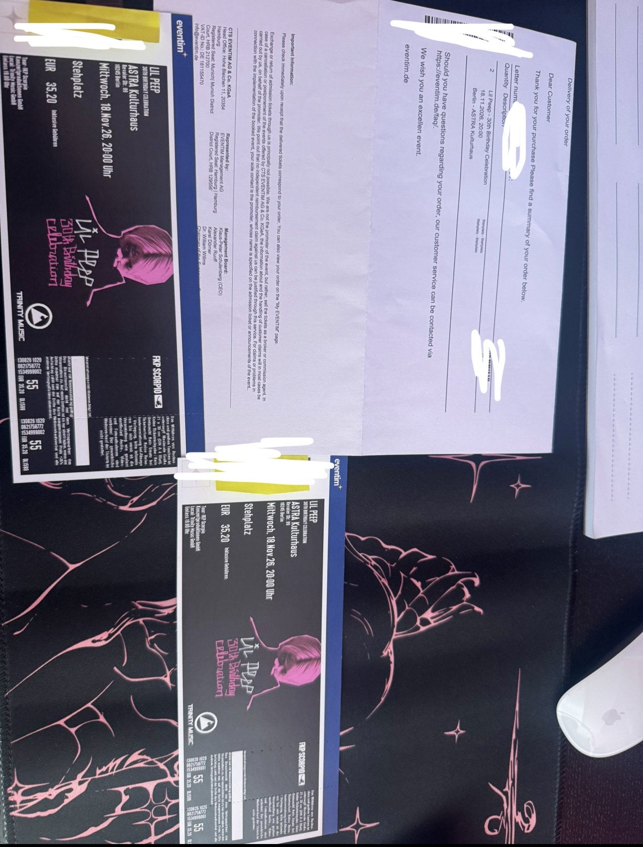 Lil Peep 30th Celebration tickets (2 stuks staan), Twee personen, November