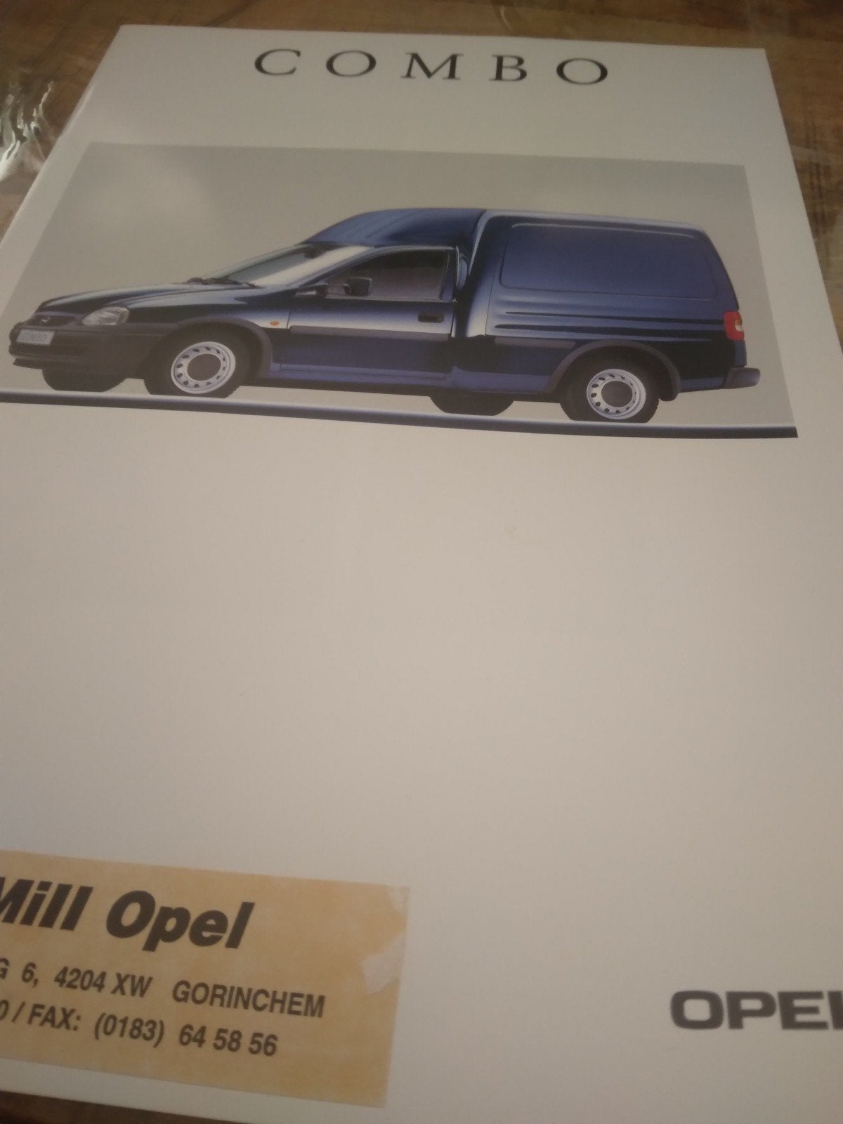 Opel Combo 08 1998, Ophalen of Verzenden, Zo goed als nieuw, Opel