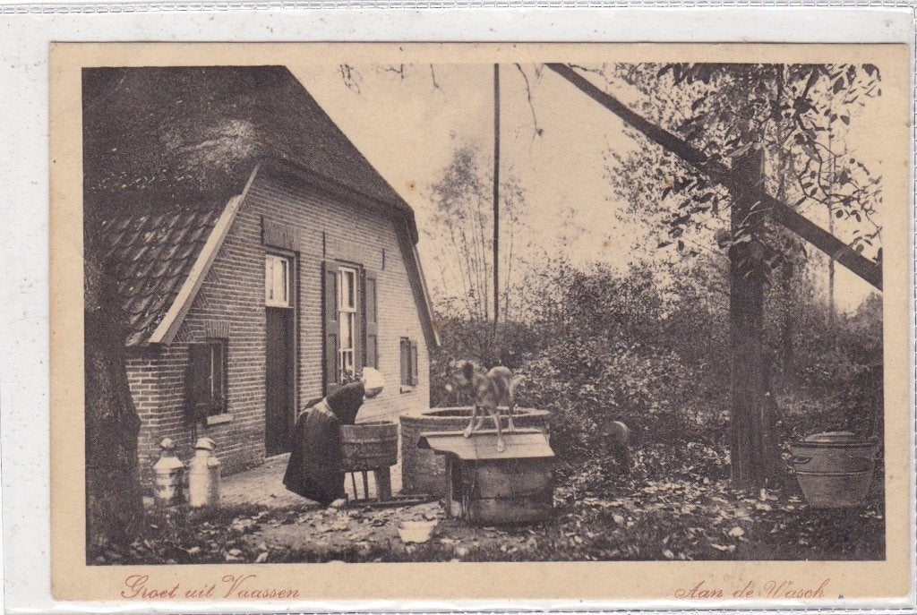 Vaassen-Aan de Wasch 1918, Verzenden, Voor 1920, Gelopen, Gelderland