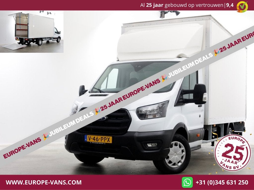Ford Transit 350 2.0 TDCI 130pk RWD Trend Bakwagen met laadk, Auto's, Bestelauto's, Voorwielaandrijving, Euro 6, 4 cilinders, 2800 kg