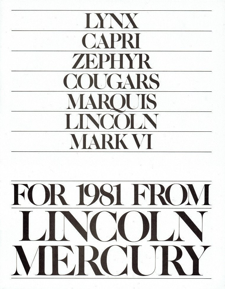 Folder Lincoln en Mercury modellen (1981), Verzenden, Gelezen, Overige merken