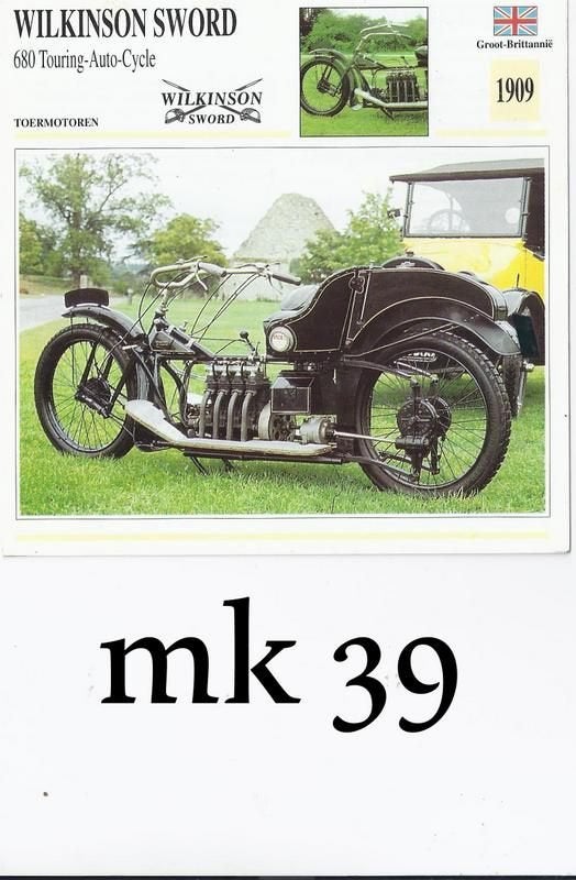 Mk39 motorkaart motor wilkinson sword 680 touring, Ophalen of Verzenden, Nieuw, Auto's