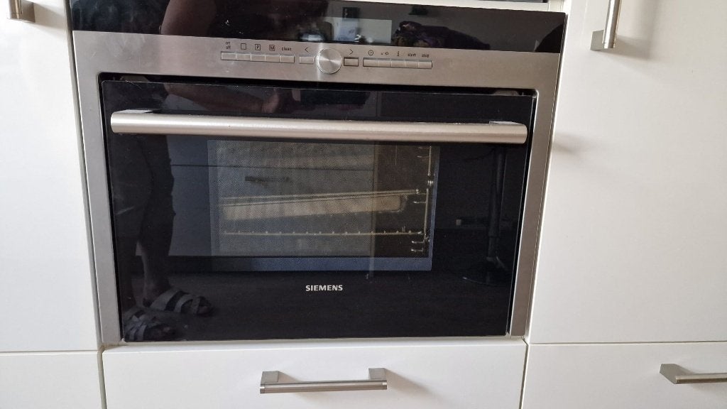 Siemens stoomoven en hetelucht oven HB36D572, Ophalen, Minder dan 45 cm, Gebruikt, Hete lucht