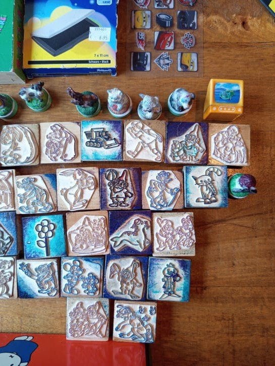 Grote collectie stempels: Disney, letters en vintage, Ophalen of Verzenden, Gebruikt, Houten stempel