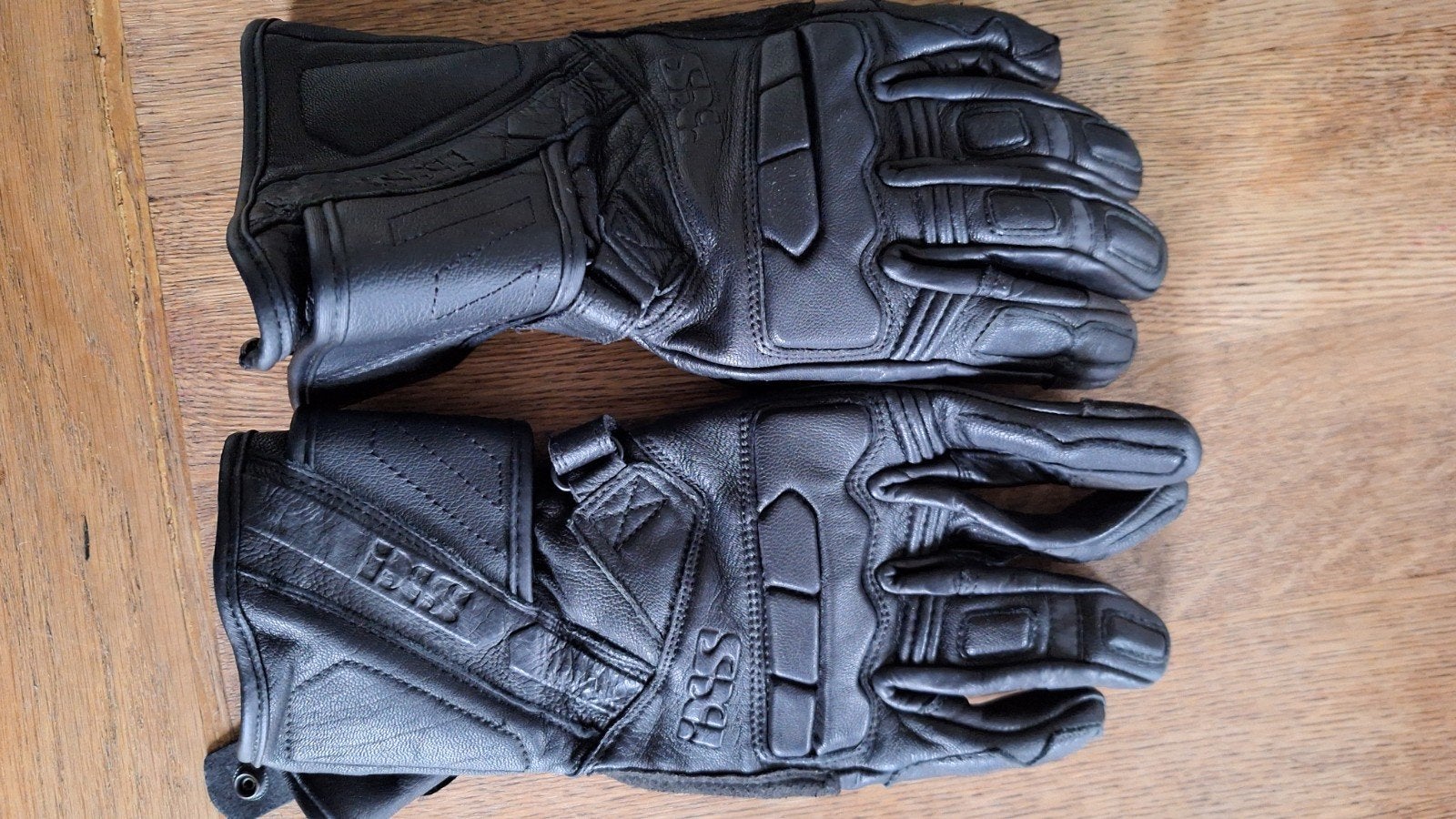 Zwarte leren motorhandschoenen - Ixs, Motoren, Ophalen, Heren, Ixs, Handschoenen