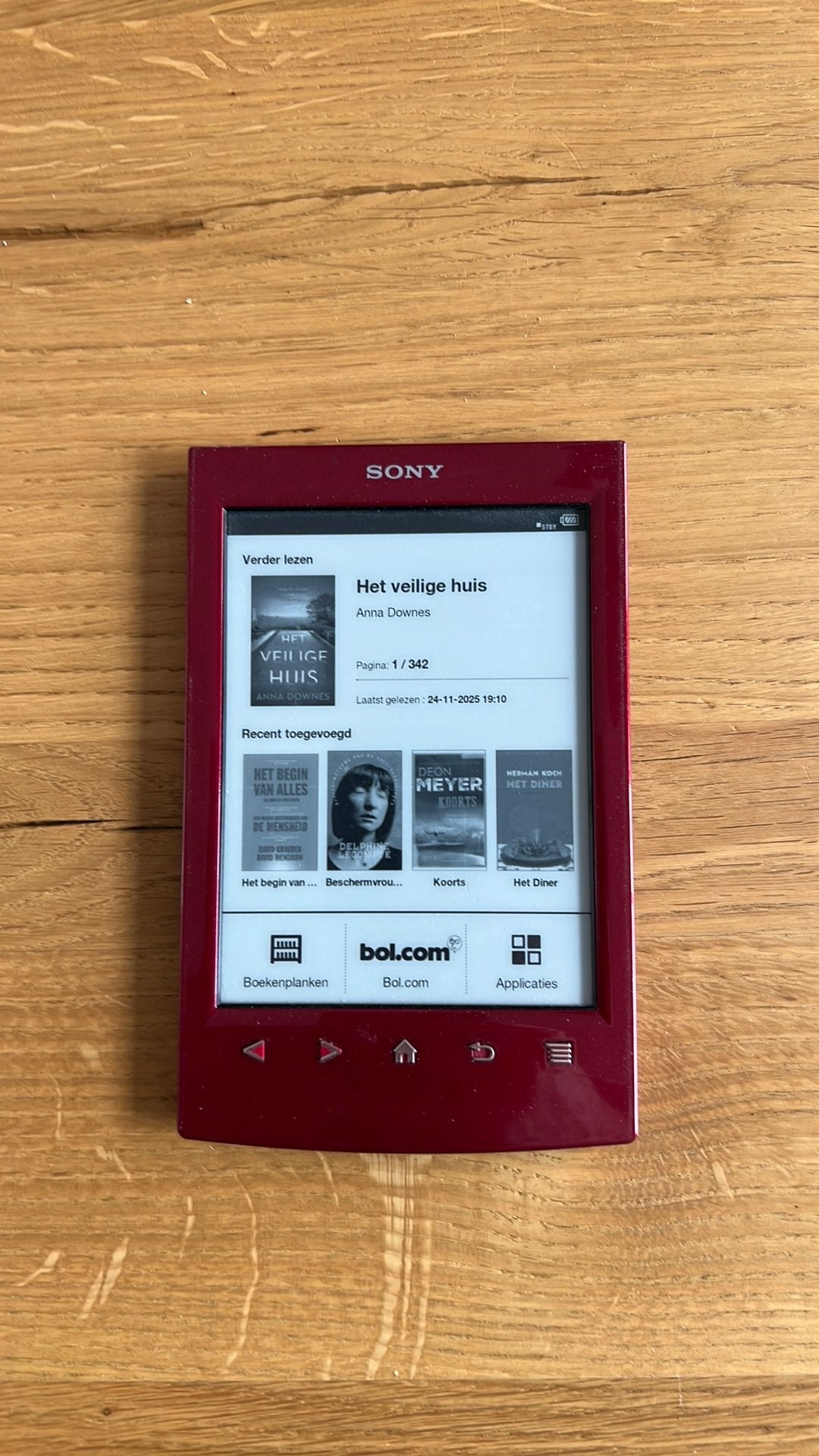 Sony E-reader PRS-T2, Gebruikt, 6 inch of minder, Ophalen of Verzenden, 4 GB of minder